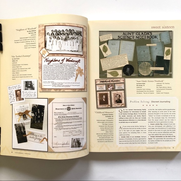 SCRAPBOOKING FAMILY HERITAGE BOOK - Picture 7 of 16